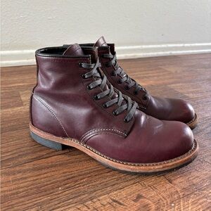 RARE Red Wing Beckman Boots 9011 in Black Cherry Featherstone Leather 7.5